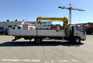 JAC N90 (9т) КМУ HYVA 3.2 E3 (3т) БОРТ АЛЮМИНИЙ 6,2×2,55×0,6 м